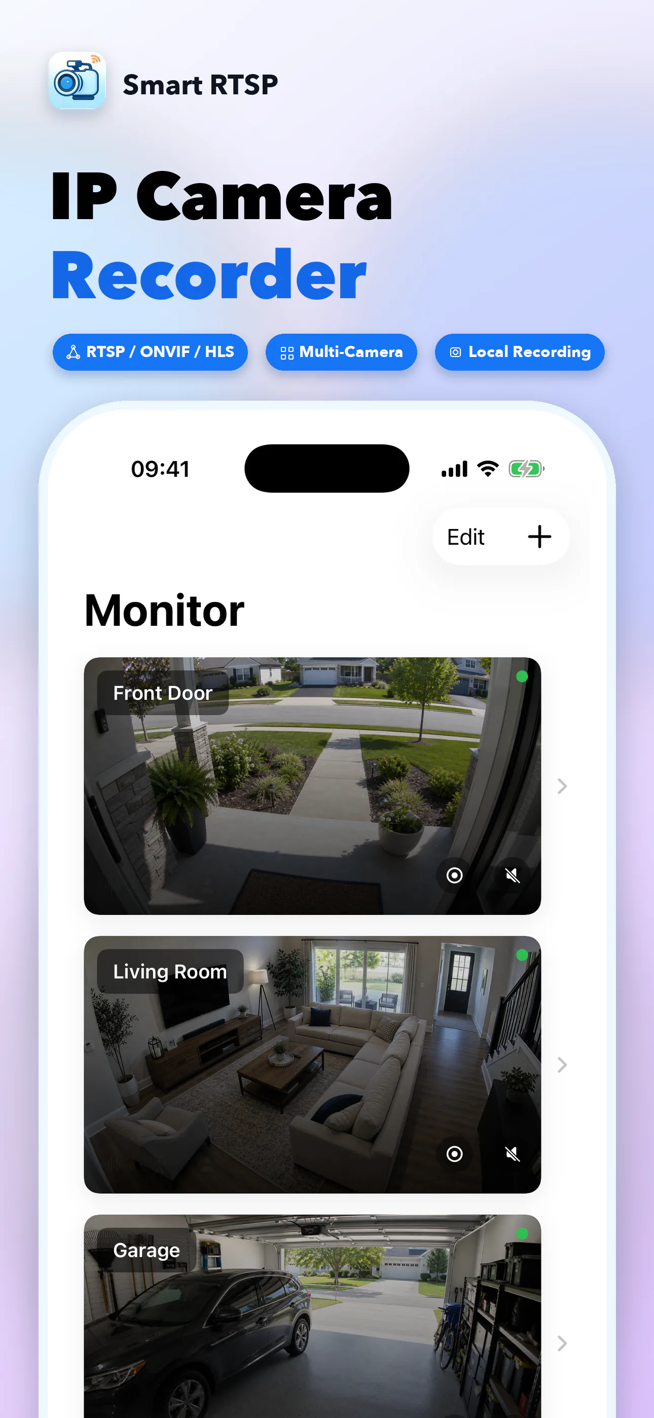 SmartRTSP for iPhone — IP camera recorder